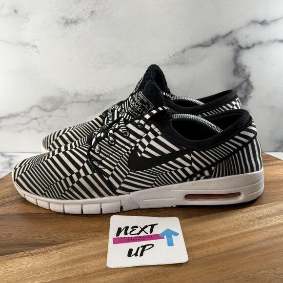 Men’s 12-Nike Skateboarding Shoes Black SB Stefan Janoski Max Dazzle 745955-100 - Picture 1 of 9